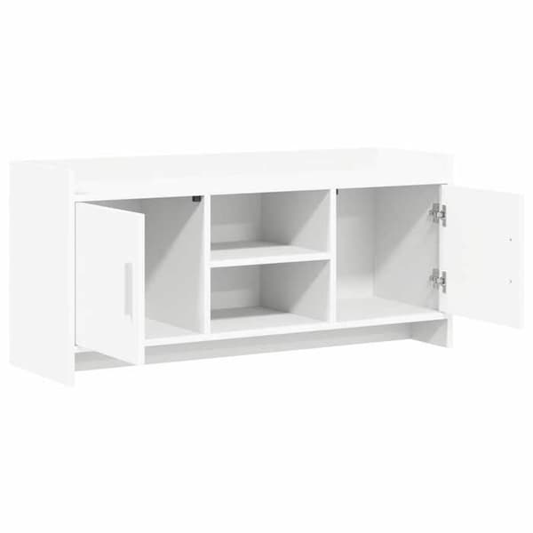 Maison Exclusive - TV-möbel 102 x 33 x 47 cm Vit Ingenjörsträ