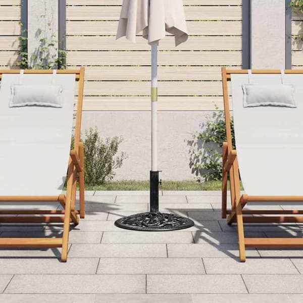 Maison Exclusive - Sort parasolfod 48x48x33 cm Gussejern