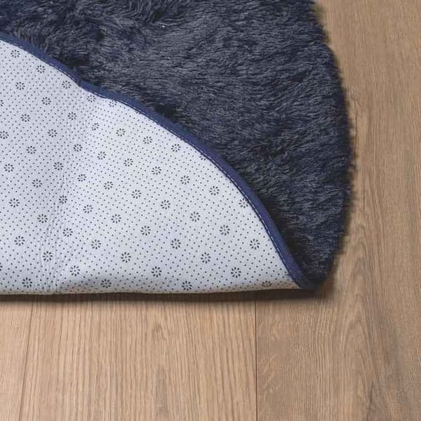 Tæppe shaggy - MAISON EXCLUSIVE - NAVARRA - 200x200 cm - marineblå - skridsikkert polyester marinblå