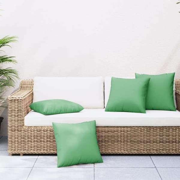 Maison Exclusive - Sofa puder sæt af 4 grøn 60x60 cm stof
