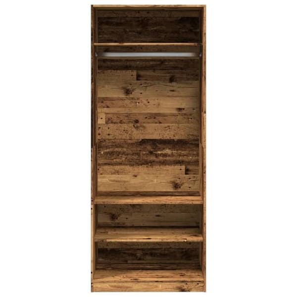 Maison Exclusive - Garderobe gammel træ 80x50x200 cm ingeniørtræ