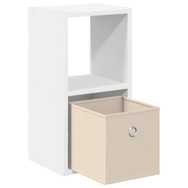 Natskab - EKSKLUSIV HUS - Sæt af 2 - Hvid - Ingeniørtræ - 25,5 x 22 x 49,5 cm Vit