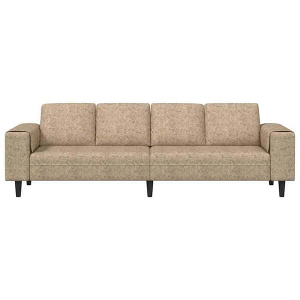 Soffa - MAISON EXCLUSIVE - 250 cm - Ljusgrå - Polyesteröverdrag - Skumkuddar Ljusgrått