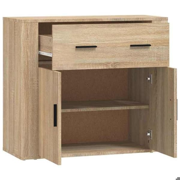 Maison Exclusive - Buffet Eg sonoma 80x33x70 cm Ingeniørtræ