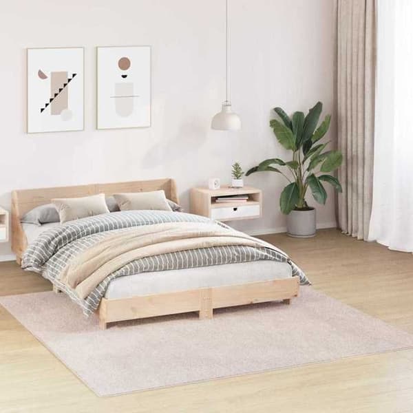 Maison Exclusive - Antiskrid Shaggy Tæppe Creme 200 x 200 cm PP