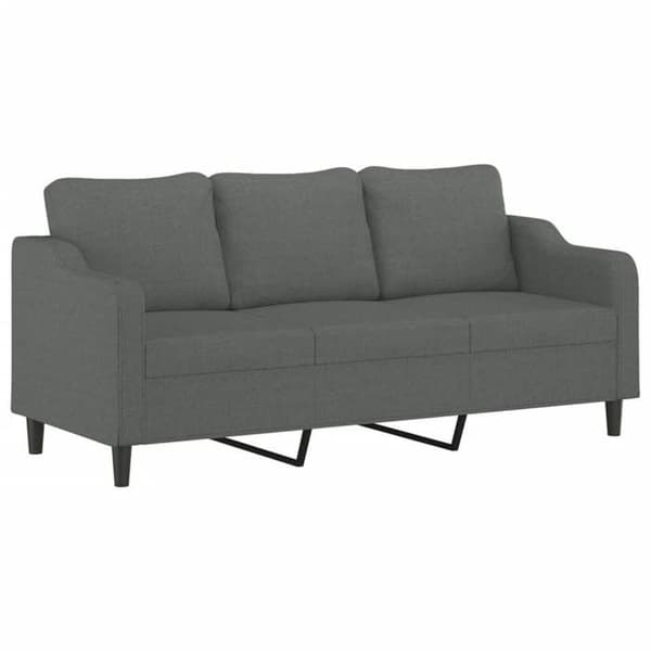 Maison Exclusive - Soffa 3-sits Grå 180 cm Tyg