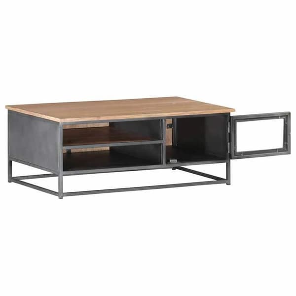 Maison Exclusive - Sofabord Grå 90x50x35 cm Massivt akacietræ Grå