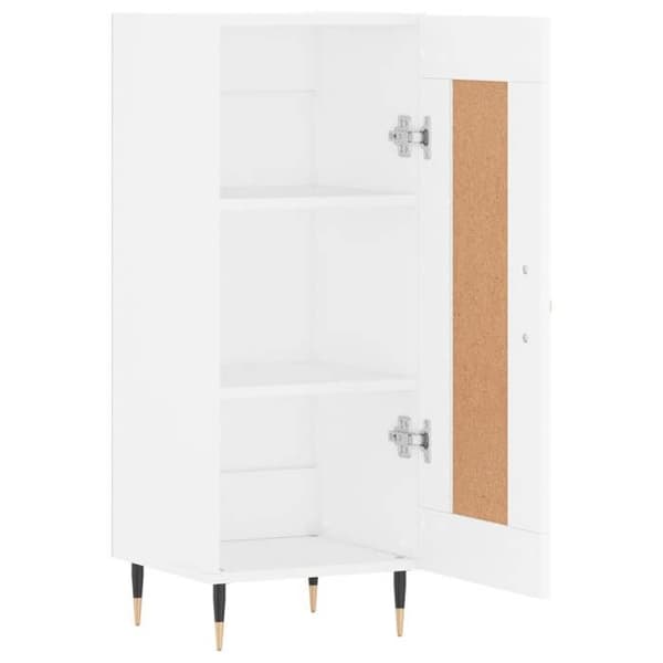 Maison Exclusive - Vit buffé 34,5x34x90 cm ingenjörsträ