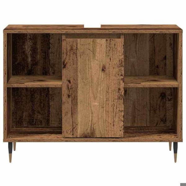 Maison Exclusive - Badrumsskåp i gammalt trä 80 x 33 x 60 cm