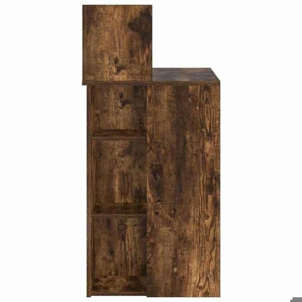Maison Exclusive - Kontor Ek rökig Ingenjörsträ 90 x 48 x 101,5 cm