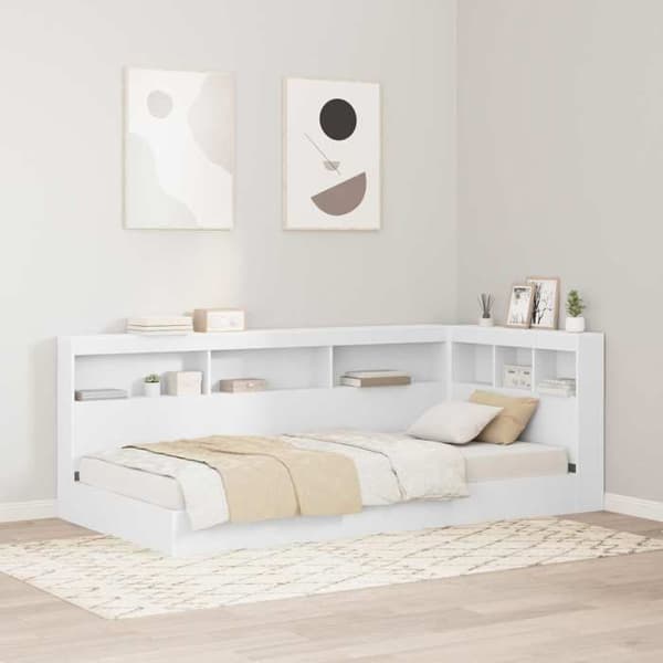 Maison Exclusive - Opbevaringshovedgærde Hvid 90 cm Ingeniørtræ