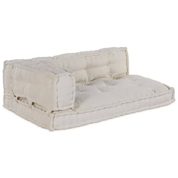 Tyynynpala - MAISON EXCLUSIVE - 3 kpl - Kermainen - 120 x 80 x 34 cm - Vaahdotäyte Grädde
