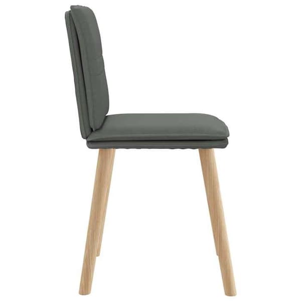 Maison Exclusive - Ruokatuolit 6 kpl tummanharmaa kangas