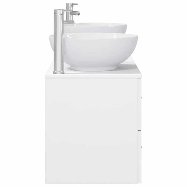 Maison Exclusive - 3-delars badrumsinredning i vitt