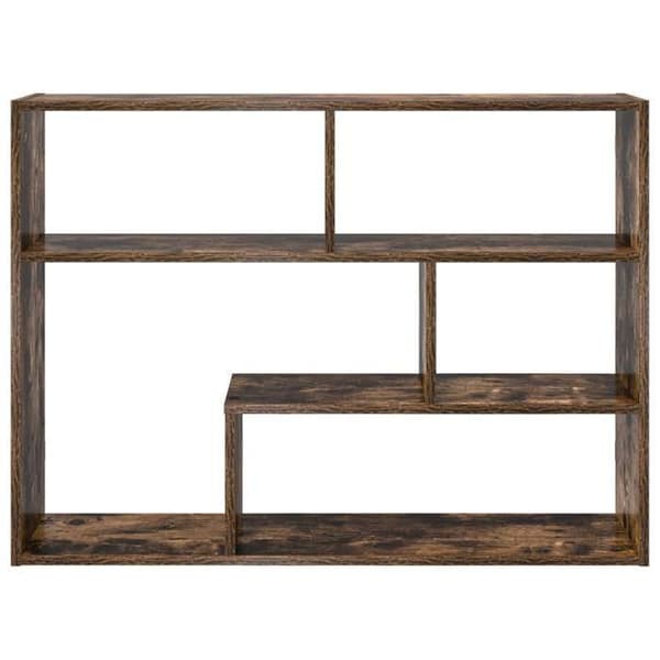 Maison Exclusive - Väggmonterad hylla Rökt ek 95 x 20 x 69,5 cm