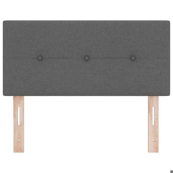 Maison Exclusive - LED-hovedgærde med LED-strips Mørkegrå 80 cm stof