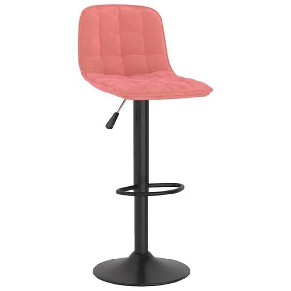 Maison Exclusive - Barstolar set om 2 rosa sammet