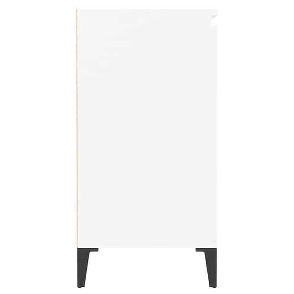 Maison Exclusive - Vit buffé 60x35x70 cm i ingenjörsträ