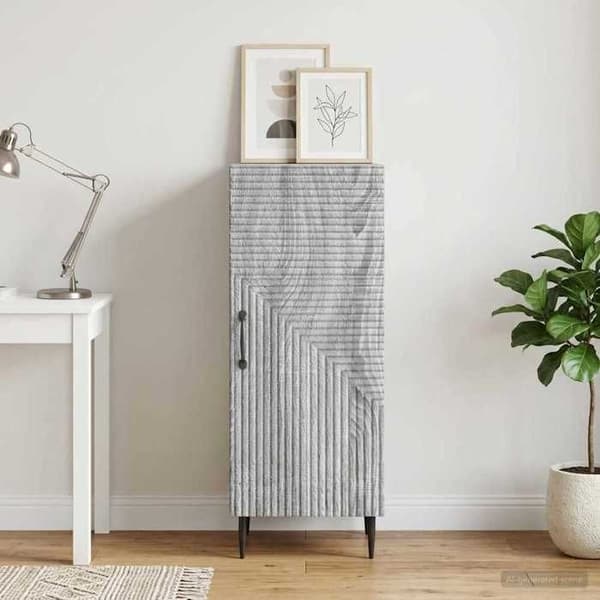 Maison Exclusive - Buffé Sonoma grå 33 x 34,5 x 89,5 cm Ingenjörsträ