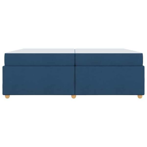 Maison Exclusive - Sängram med madrass Blå 200 x 200 cm tyg Blå