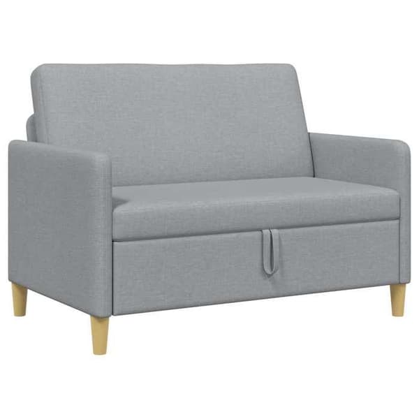 Maison Exclusive - Soffa med förvaring Ljusgrå 122 x 78 x 87 cm Polyester