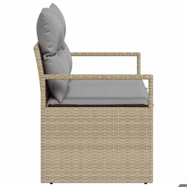 Trädgårdsoffan - EXKLUSIVT HUS - 120x62x69 cm - Polyrotin - Stålram - Modulär, hållbar
