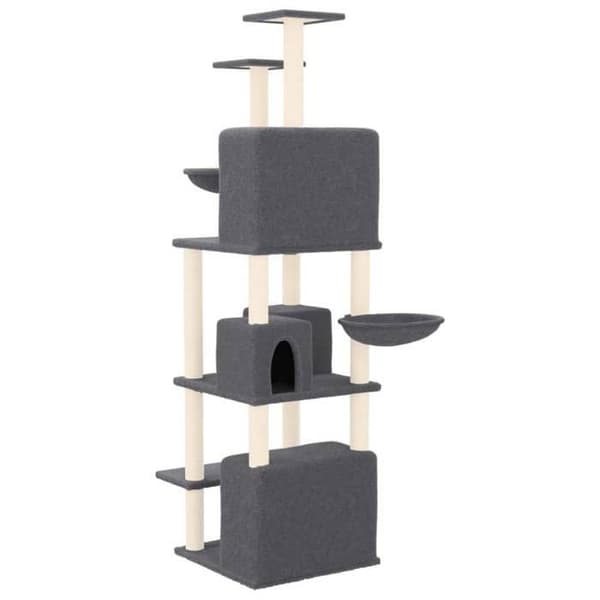 Maison Exclusive - Kattekradse med sisal i mørkegrå 180 cm Mörkgrå