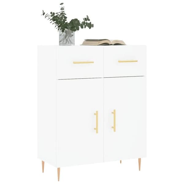 Maison Exclusive - Vit buffé 69,5x34x90 cm ingenjörsträ