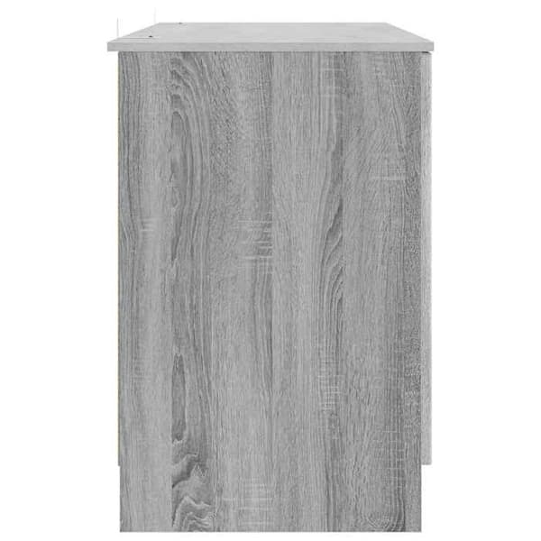 Maison Exclusive - Kontor Sonoma grå 142,5 x 50 x 75 cm Ingenjörsträ Grå