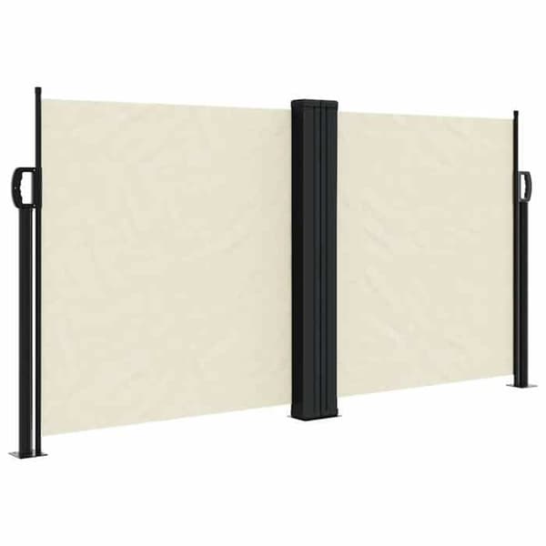 Sidelæse - EKSKLUSIV HUS - Sammenklappelig sidelæse - 120x1200 cm - 100% polyester PU - Creme Grädde