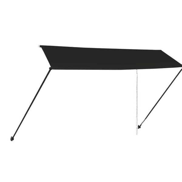 Maison Exclusive - Retractable awning with LED 350x150 cm Antracit antracit