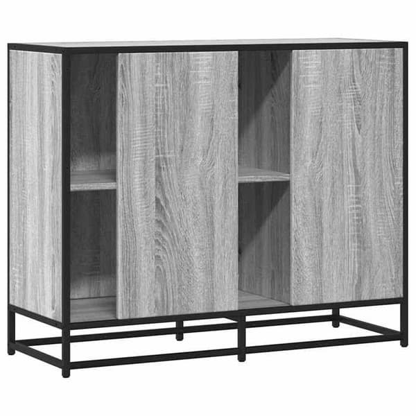 Maison Exclusive - Buffé Sonoma Grå 92x35x76 cm Ingenjörsträ Sonoma grå