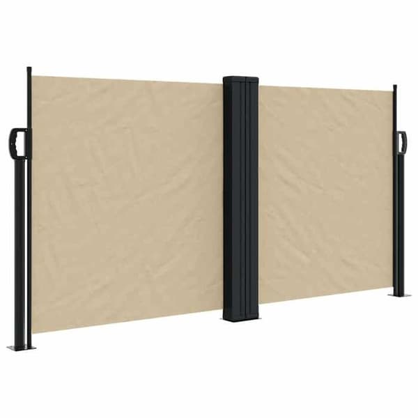 Maison Exclusive - Retractable side awning beige 120x1200 cm