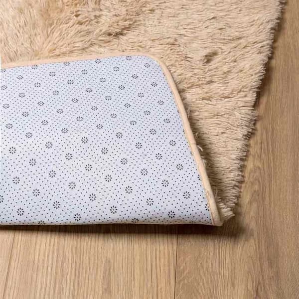 Tæppe - MAISON EXCLUSIVE - NAVARRA - Shaggy - Polyester - 200x290 cm - Beige beige