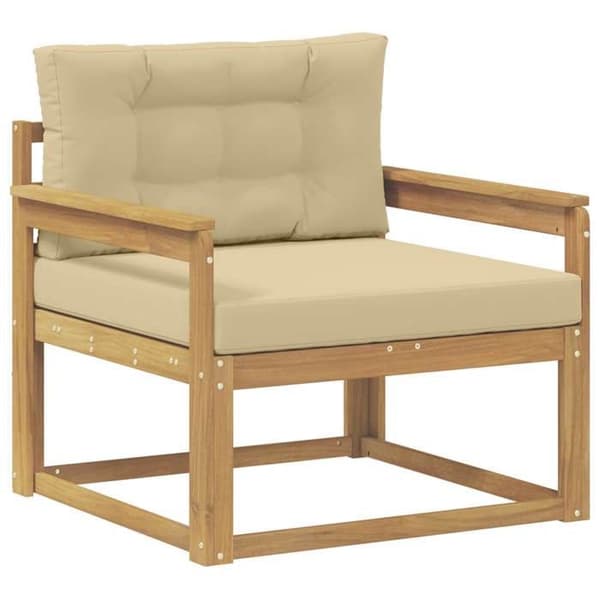 Maison Exclusive - Utomhussoffa i vit polyester