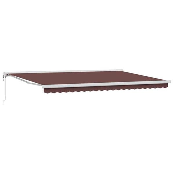 Maison Exclusive - Automatisk infällbar markis brun 500x300 cm