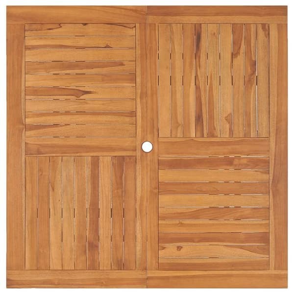 Maison Exclusive - Trädgårds matbord 110x110x75 cm Massivt teakträ