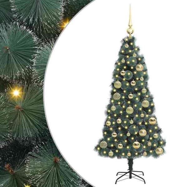 Maison Exclusive - Forudbelyst kunstigt juletræ med sæt af kugler