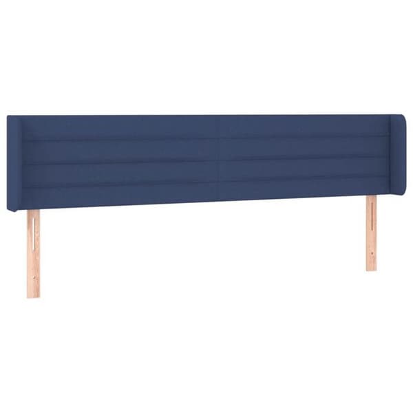 Maison Exclusive - Päätylevy korvilla Sininen 183x16x78/88 cm Kangas Blå