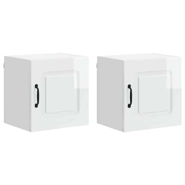 Maison Exclusive - Kalmar 2 stk. opvaskemaskine panel Hvid blank Strålande vit