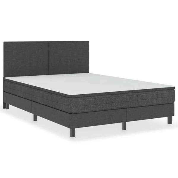 Sänggavel - EXKLUSIV HEM - Elegans - Mörkgrå - Hållbart tyg - 140 x 200 cm Mörkgrå