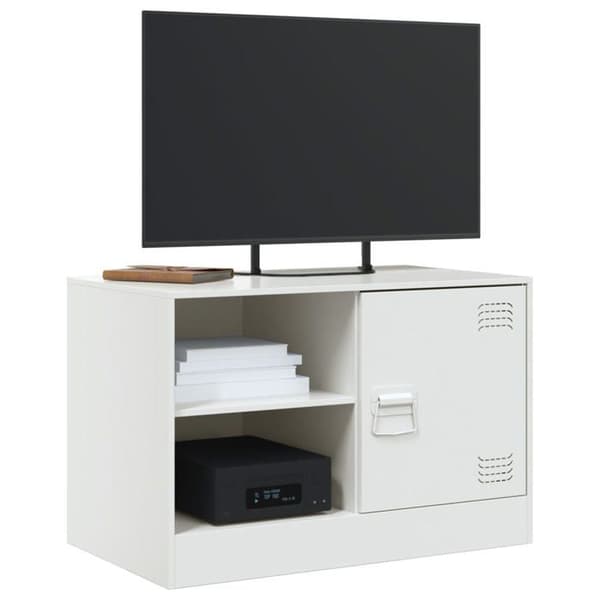 Maison Exclusive - TV-möbel vit 67x39x44 cm stål
