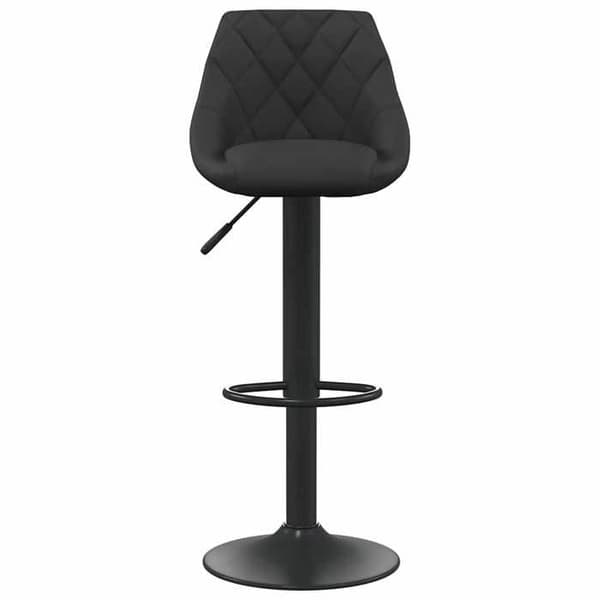 Maison Exclusive - Barstolar set om 2 svart sammet