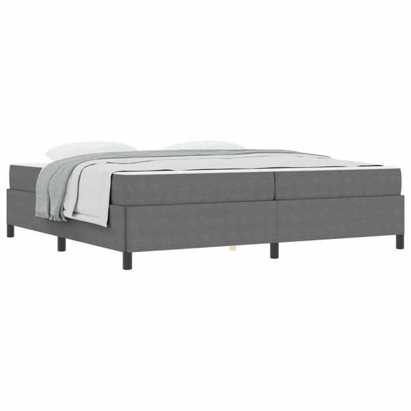 Maison Exclusive - Sengestel med madras Lys grå 200 x 200 cm stof