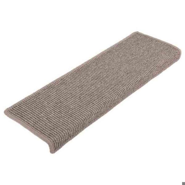 Maison Exclusive - Trappmatta 15 delar 65 x 21 x 4 cm Mörkbeige Rektangulär kant