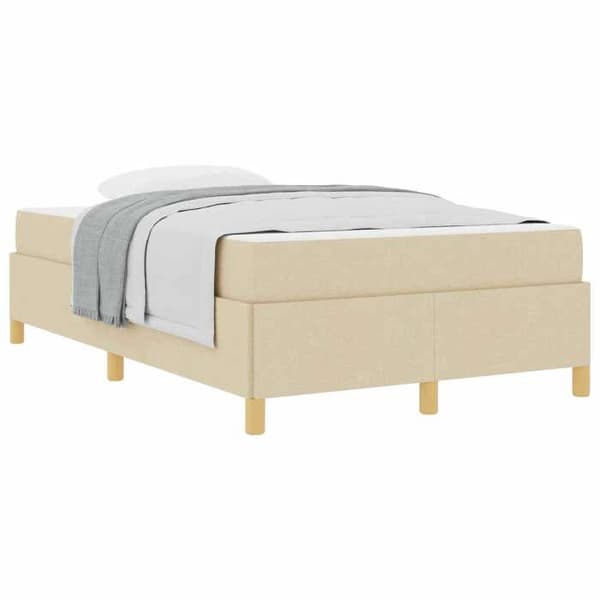 Maison Exclusive - Vuodekehys Kermansävy 120 x 190 cm kangas Grädde