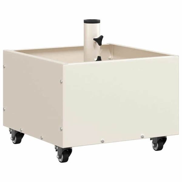 Maison Exclusive - Hvid parasolfod 45 x 45 x 45 cm Stål
