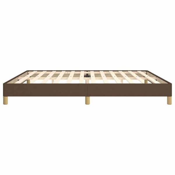Maison Exclusive - Sengestel uden madras mørkebrun 200x200 cm stof