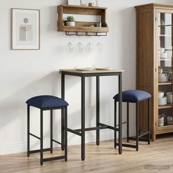 Maison Exclusive - Barstol 2 st Blå 40 x 32 x 64 cm Ingenjörsträ