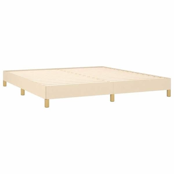 Maison Exclusive - Sengestel uden madras creme 180x200 cm stof